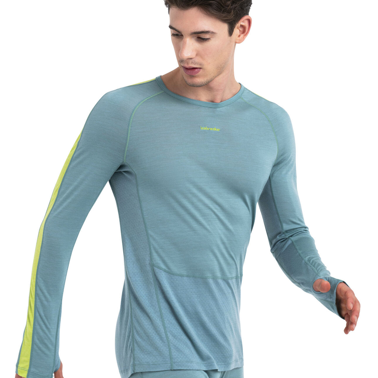 125 ZoneKnit™ Merino Blend Long Sleeve Crewe Thermal Top (Men's) - IB0A56H3 - Past Season