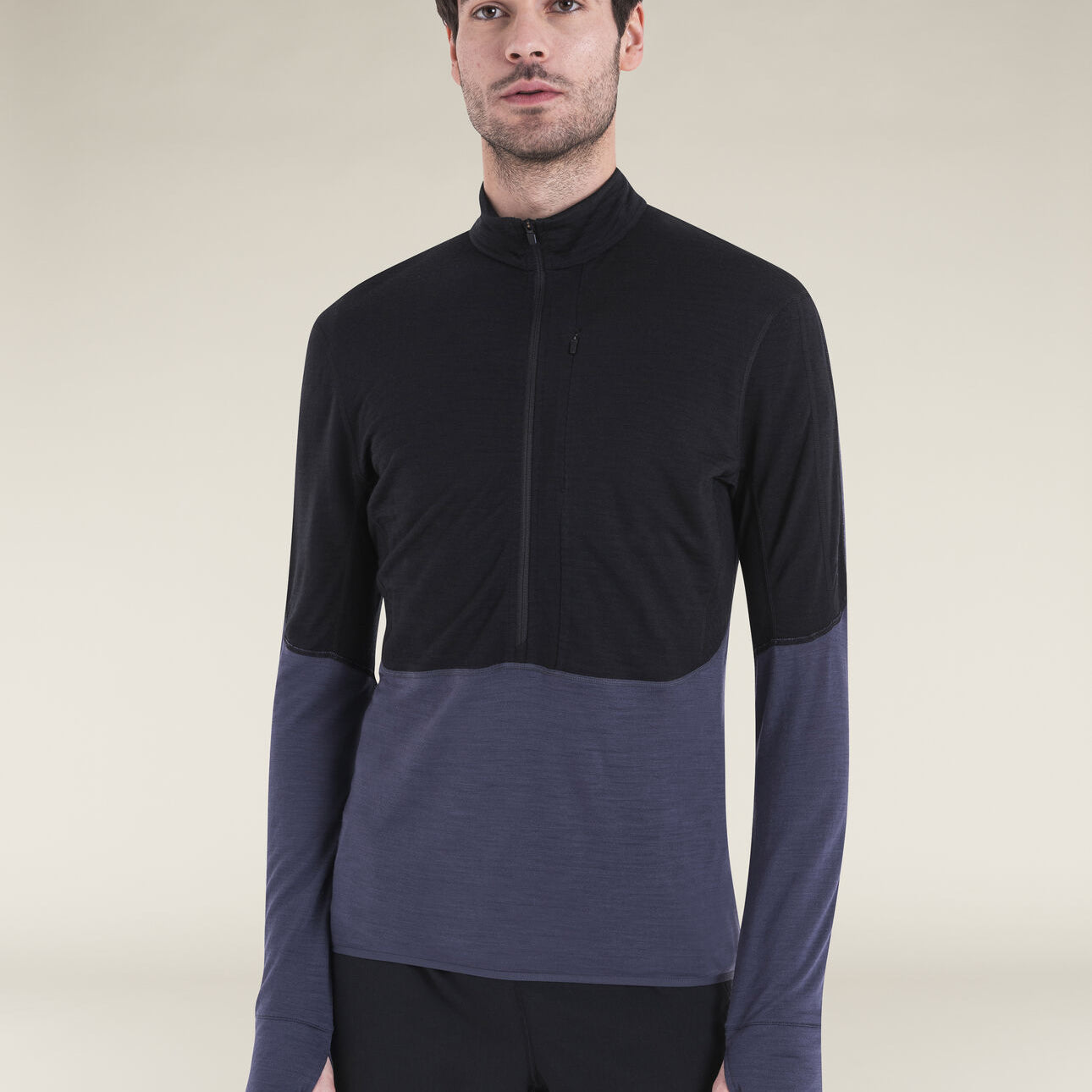 Merino Blend 200 Realfleece™ Descender Long Sleeve Half Zip Jacket (Men's) - IBBA56VY - Past Season