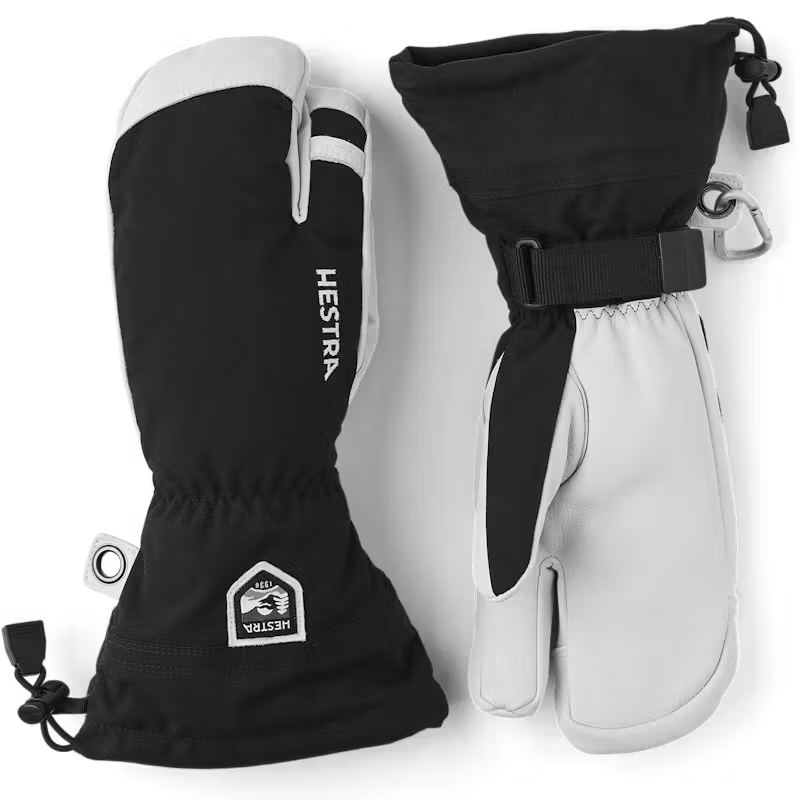 Army Leather Heli Ski 3-Finger Gloves