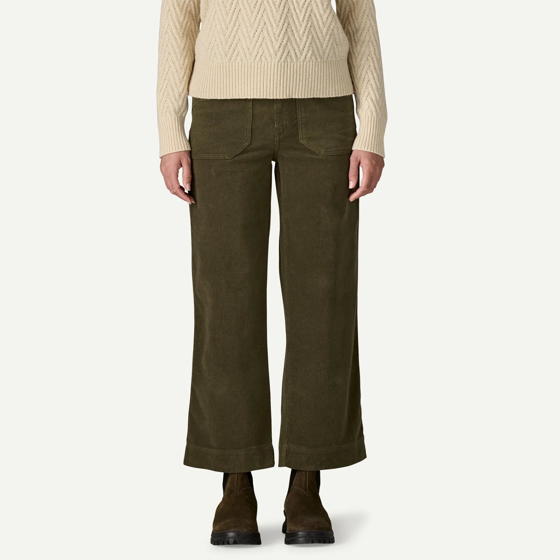 Wide-Leg Corduroy Pants (Women's) - 56910