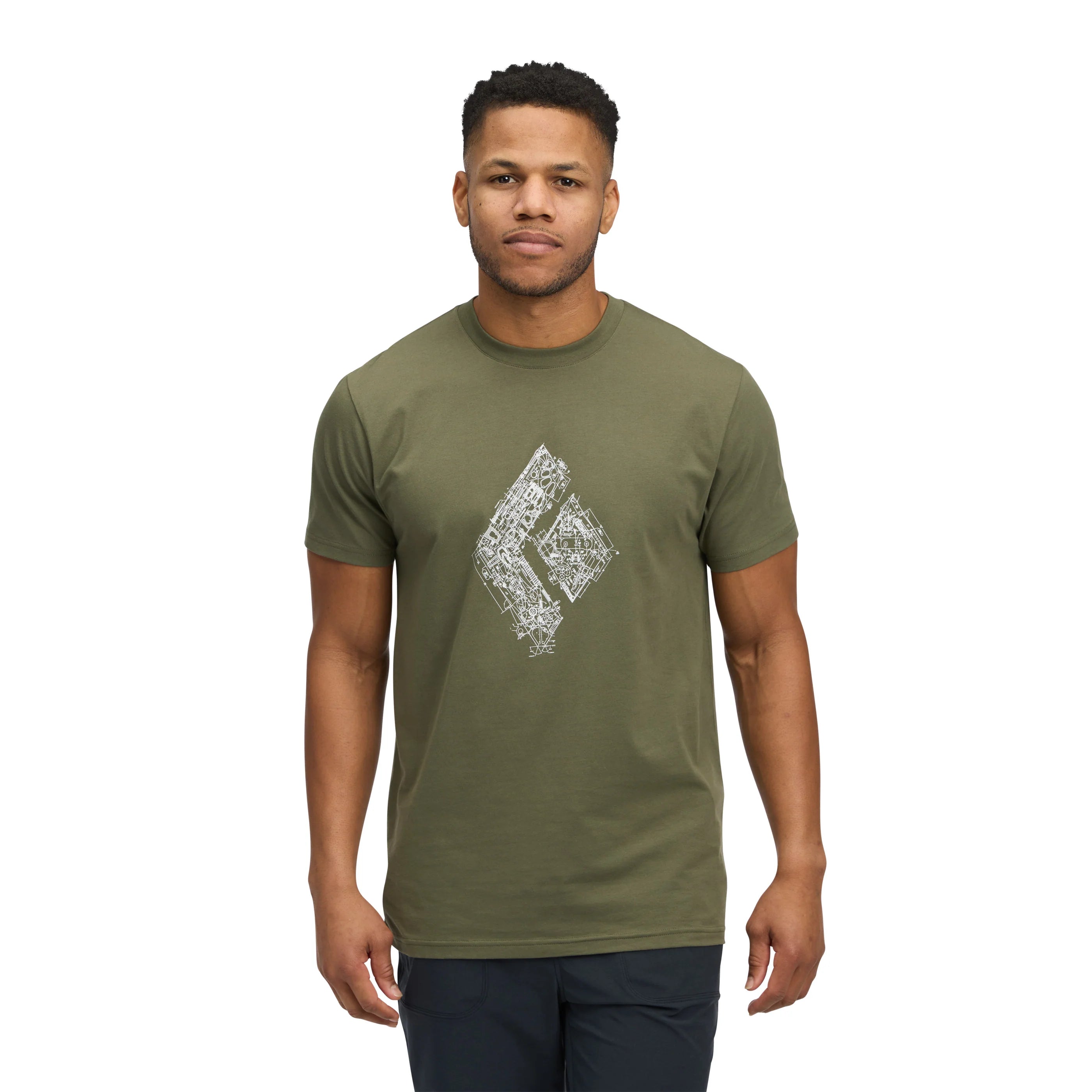 Engineered Diamond Short Sleeve Tee (Men's) - AP752472 - S26