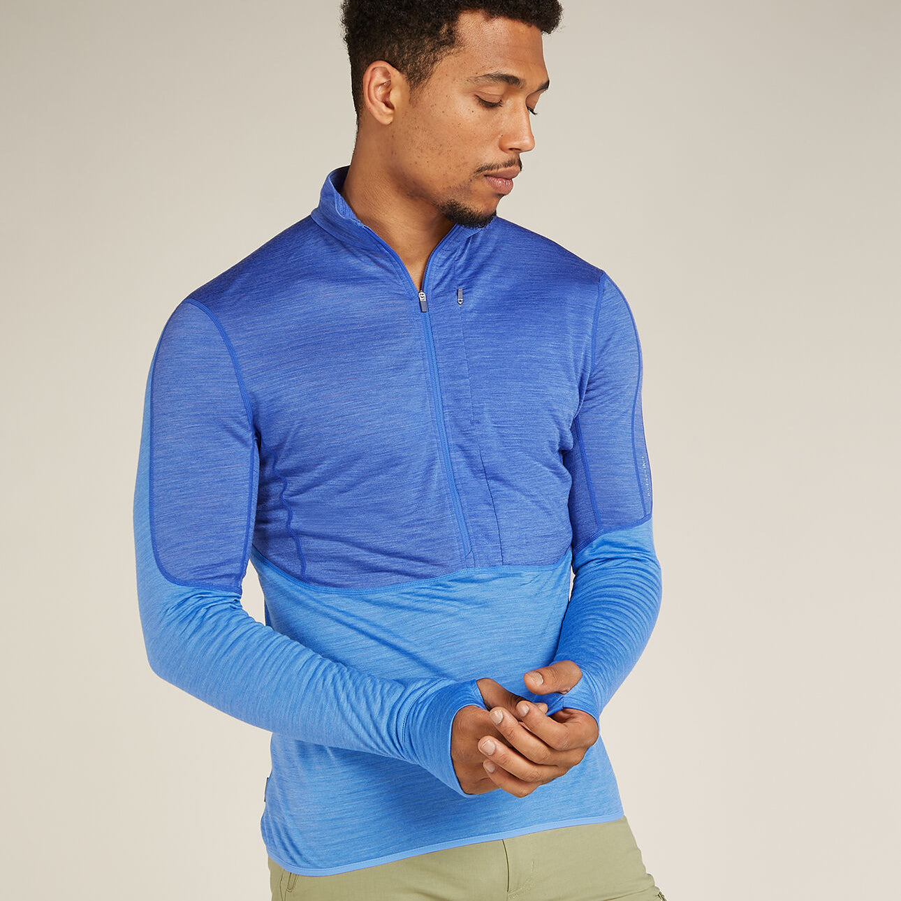Merino Blend 200 Realfleece™ Descender Long Sleeve Half Zip Jacket (Men's) - IBBA56VY - Past Season