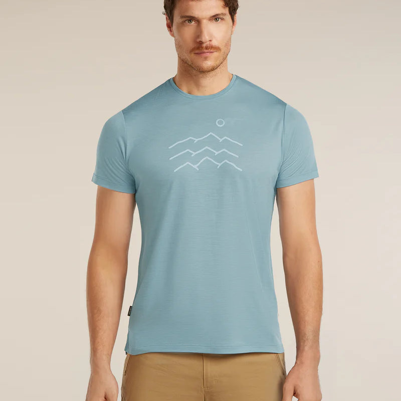 Merino Blend 125 Cool-Lite™ Sphere Short Sleeve Tee Across The Peaks (Men's) - IB0A5781