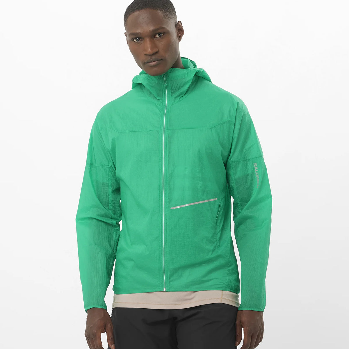 Salomon ミントグリーン　ウインドブレーカー WIND JACKET LC2429200_fd36af3f1a3d3789bad7