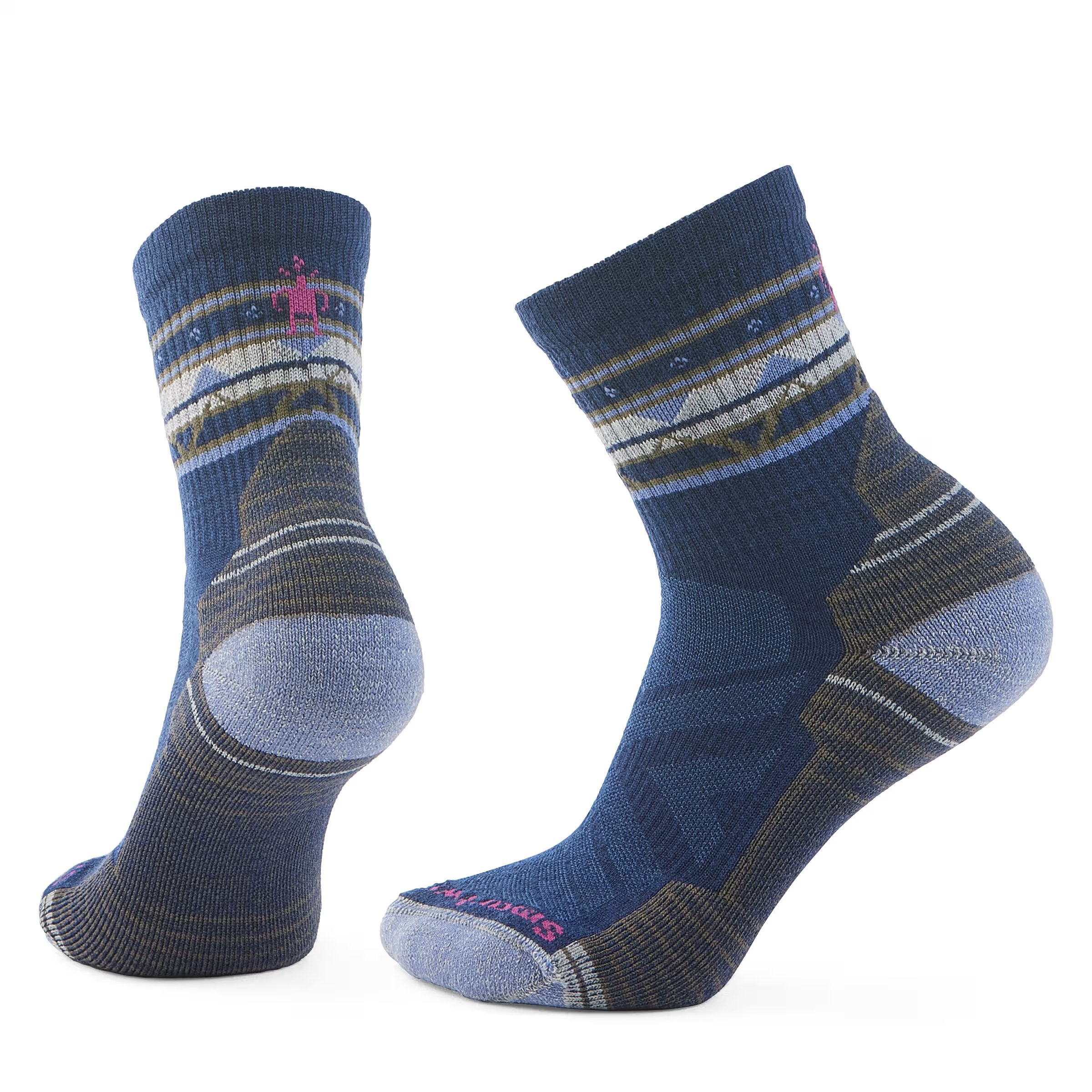Hike Light Cushion Zig Zag Valley Mid Crew Socks (Women's) - SW001580
