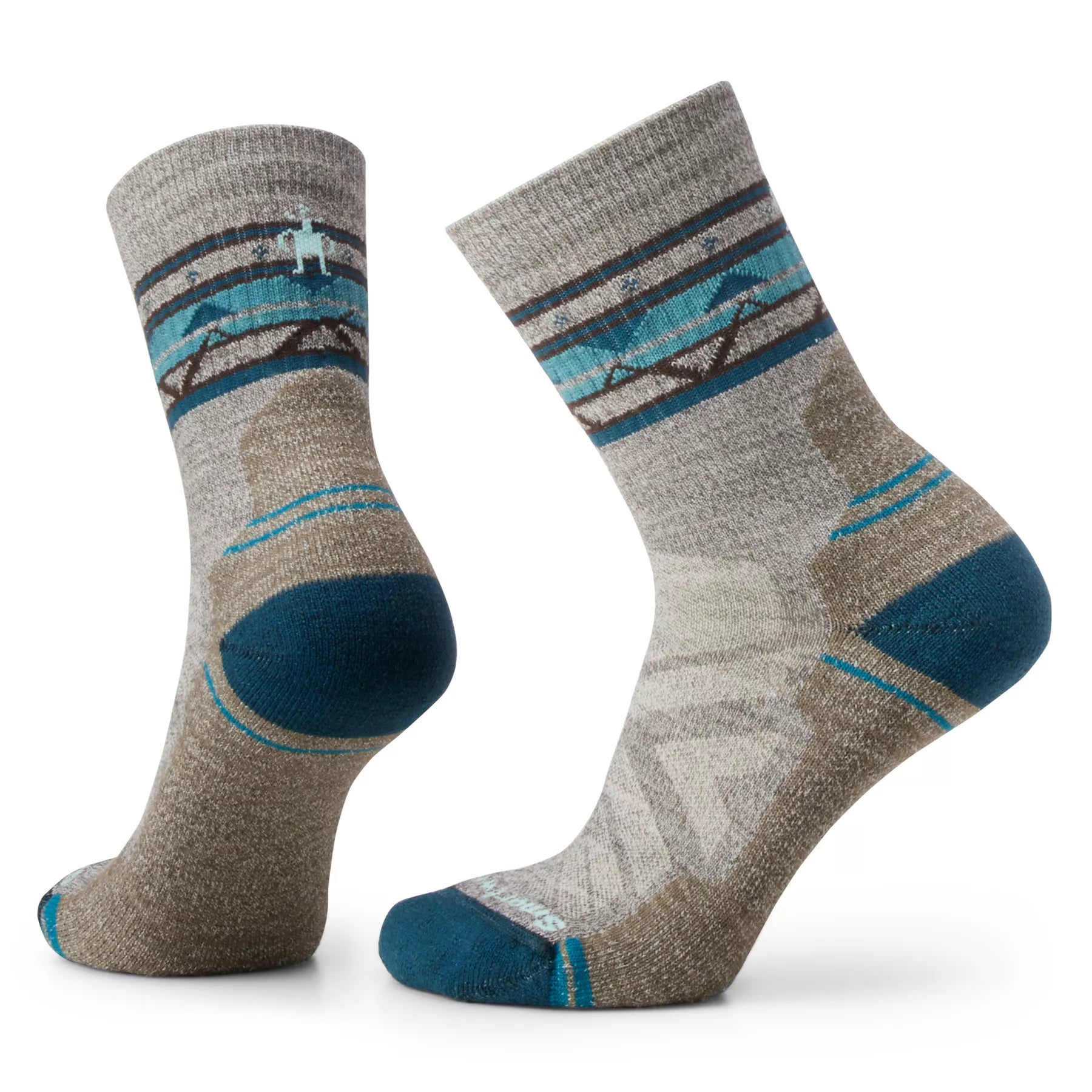 Hike Light Cushion Zig Zag Valley Mid Crew Socks (Women's) - SW001580