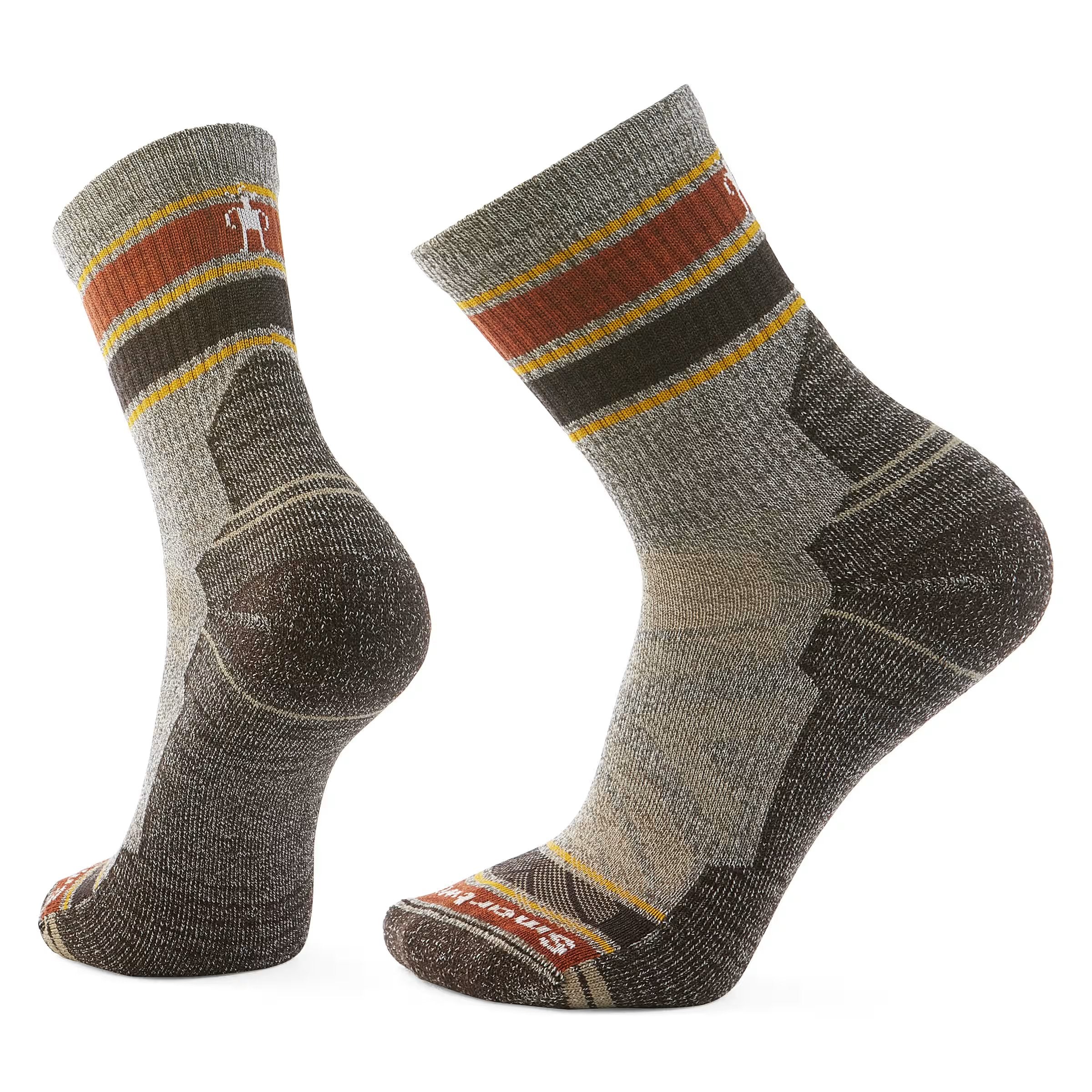 Hike Light Cushion Striped Mid Crew Socks - SW001609