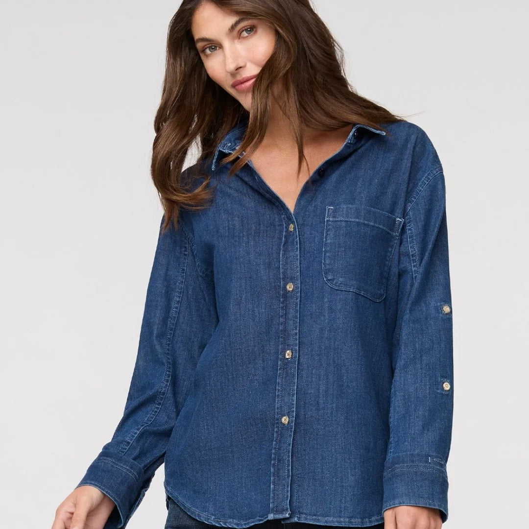 Performance Denim Lite Relaxed Button Down (Women's)