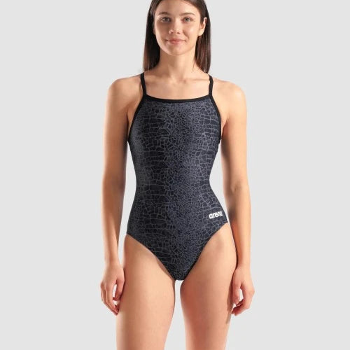 Snakeskin Swimsuit Lightdrop Back (Women's)