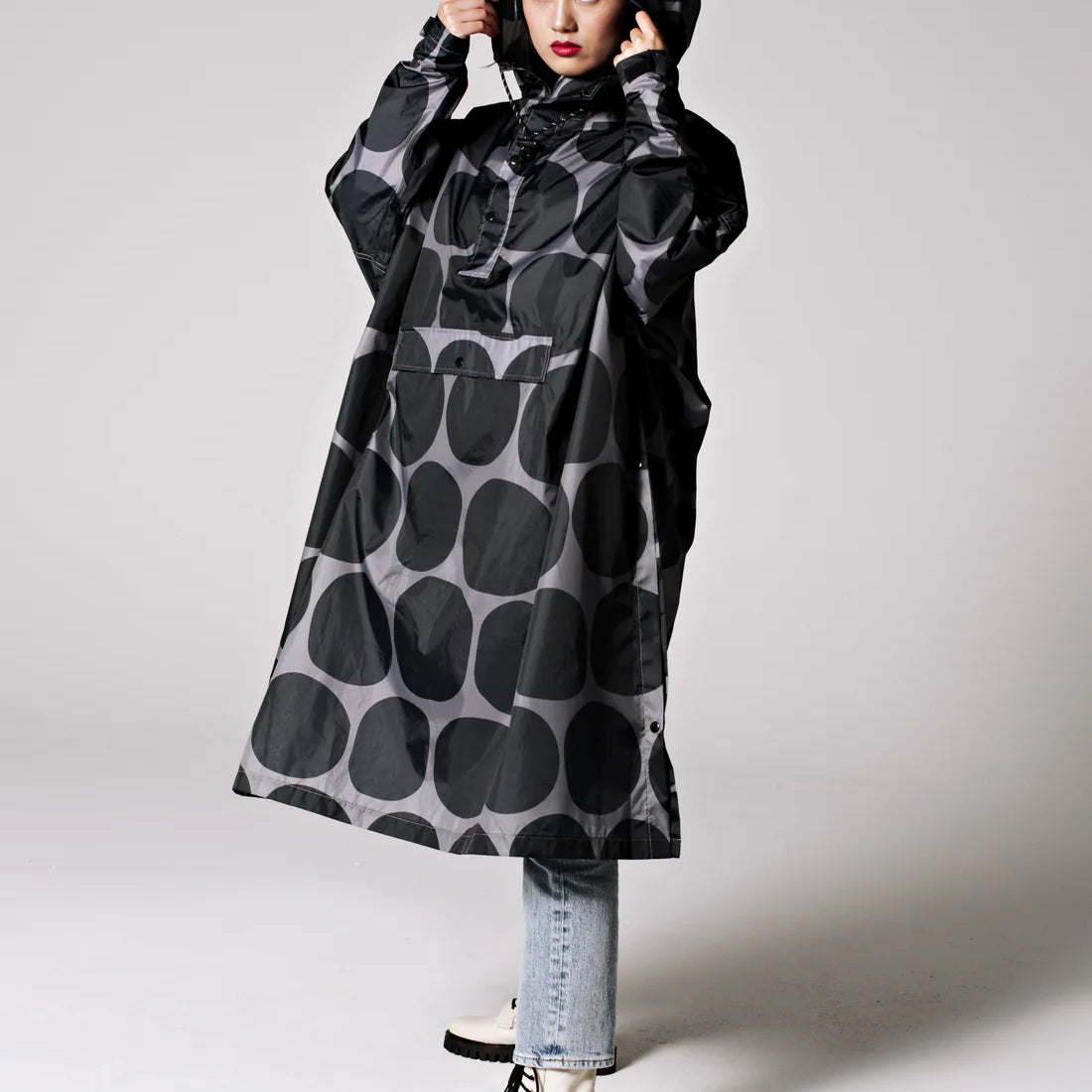 Black Polka - Rain Poncho