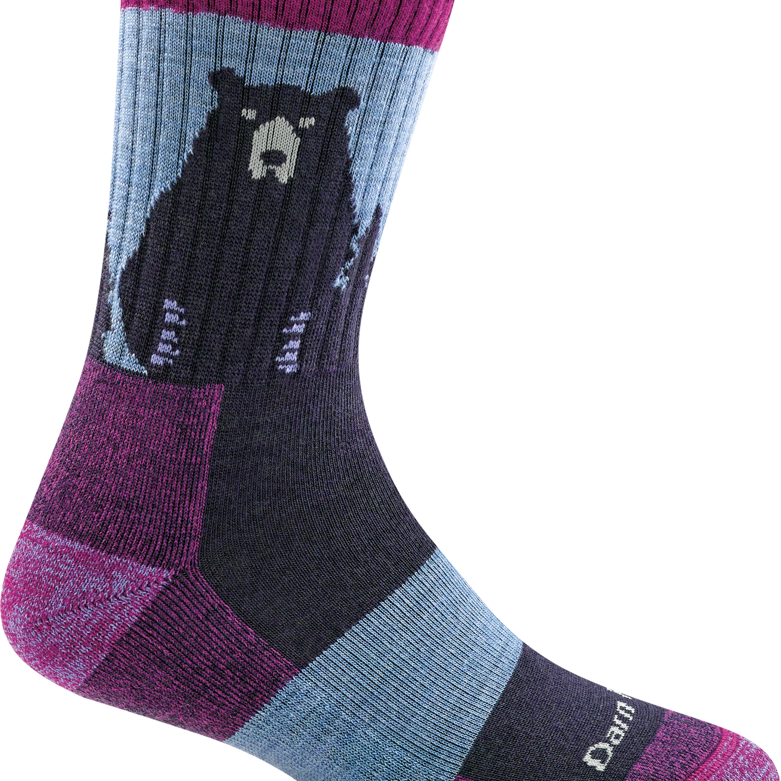 Bear Town Micro Crew Lightweight Hiking Sock (Women's) - D1970W