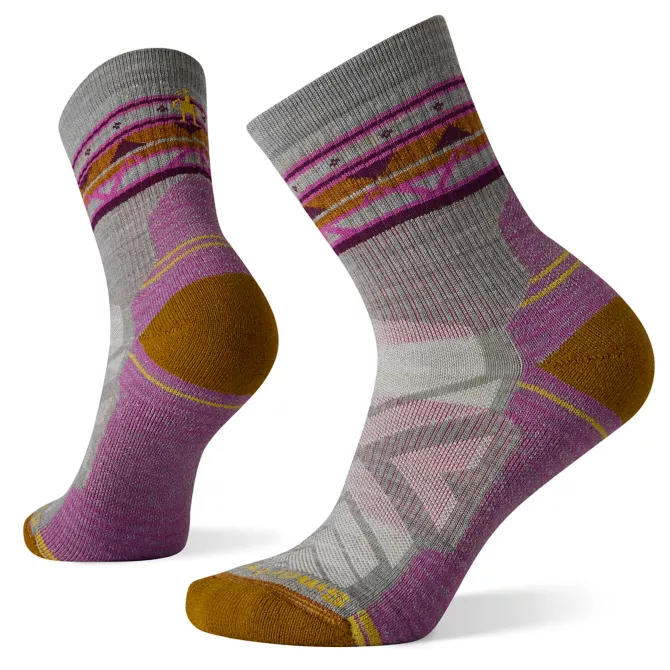 Hike Light Cushion Zig Zag Valley Mid Crew Socks (Women's) - SW001580