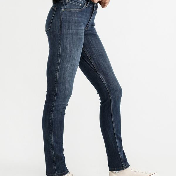Performance Denim Mid Rise Slim Straight (Women's) - WFLS4515 - Past Season