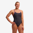 Pin Stripe - Diamond Secure One Piece Swimsuit (Women's)
