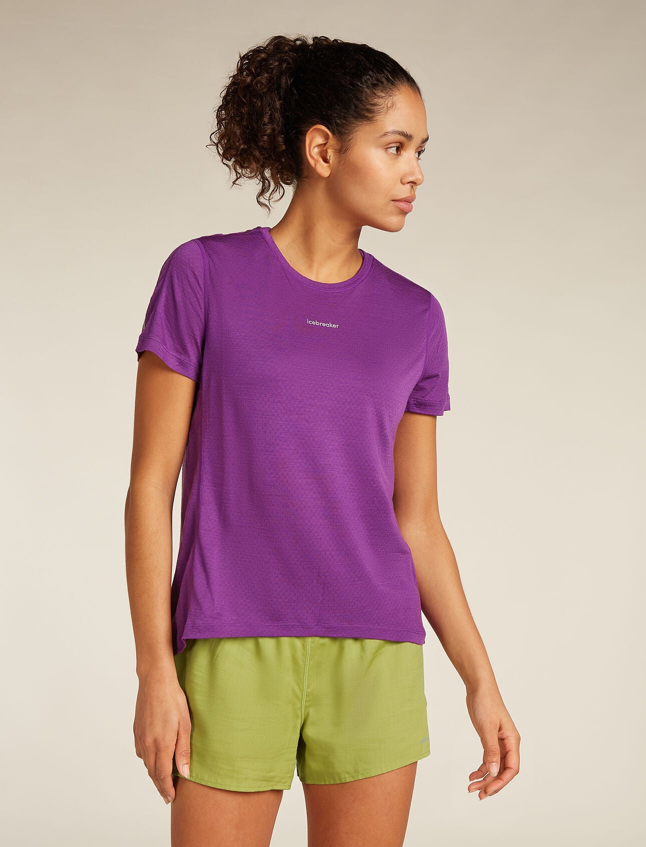 Merino Blend 125 Cool-Lite™ Speed Short Sleeve Slit Back T-Shirt (Women's) - IB0A56XV