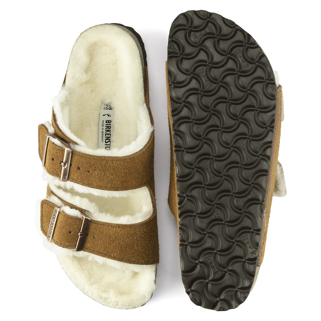 Brand New Birkenstock 2024 Shearling Arizona Sandals 39 Narrow