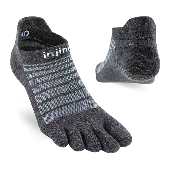 Injinji Run Lightweight No Show Toe Socks
