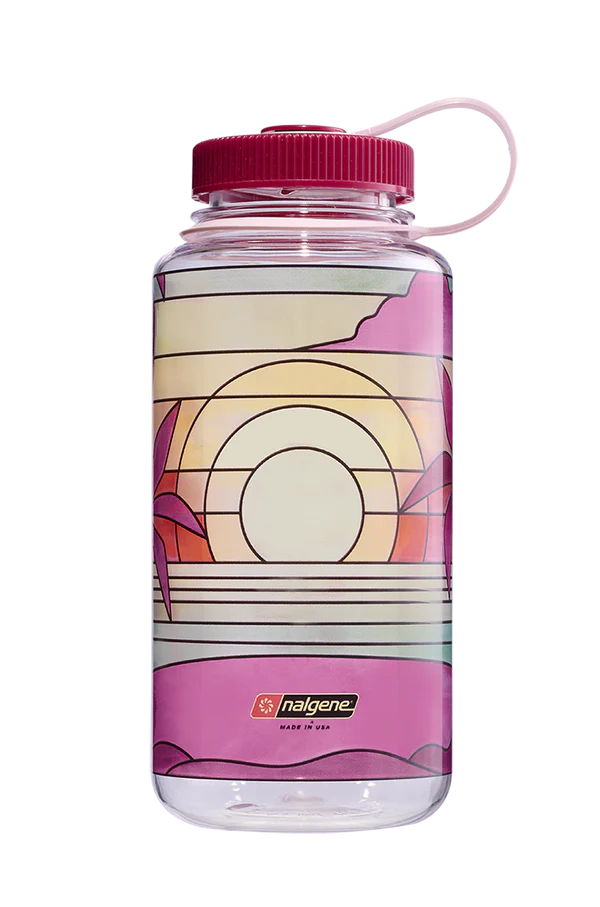 32oz Wide Mouth Stained Glass Print Bottles