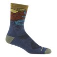 Chasing Waterfalls Micro Crew Lightweight Hiking Sock with Cushion (Men's) - D5020M