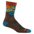 Chasing Waterfalls Micro Crew Lightweight Hiking Sock with Cushion (Men's) - D5020M