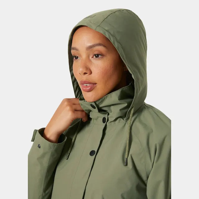 Green raincoat womens shop