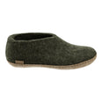 Shoe with Leather Sole - Forest