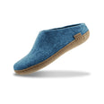 Slip-On with Leather Sole - Petrol