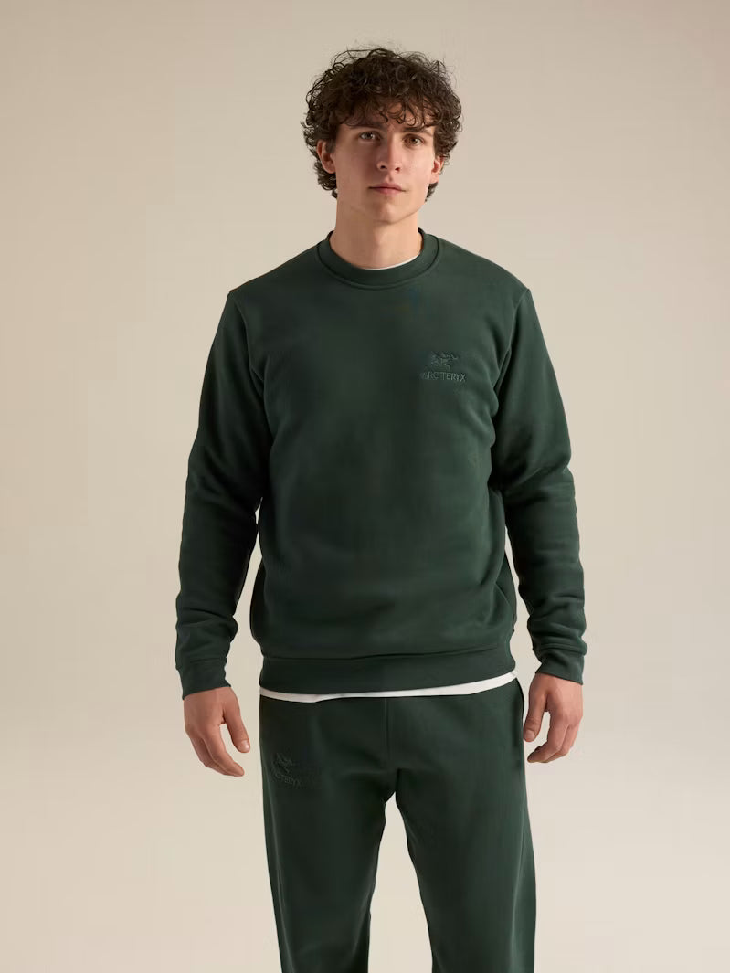 Emblem Fleece Crew Neck Pullover (Men's) - X000009787