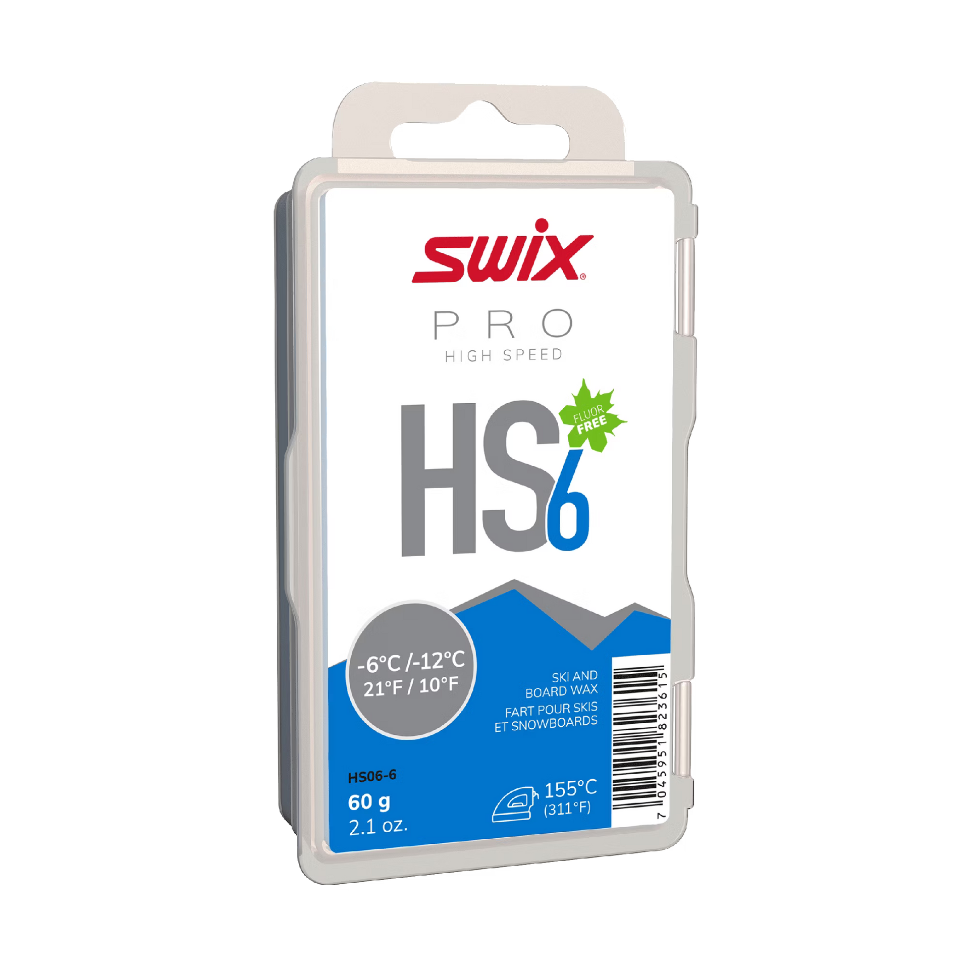 スキー SWIX HS6 Swix - HS6 Blue Glide Wax (-6°C to -12°C) - 60g – The Outfitters