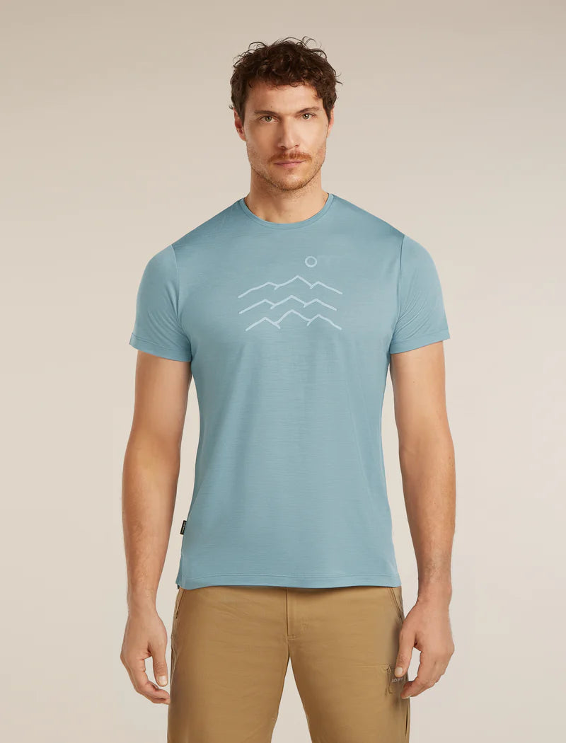Merino Blend 125 Cool-Lite™ Sphere Short Sleeve Tee Across The Peaks (Men's) - IB0A5781