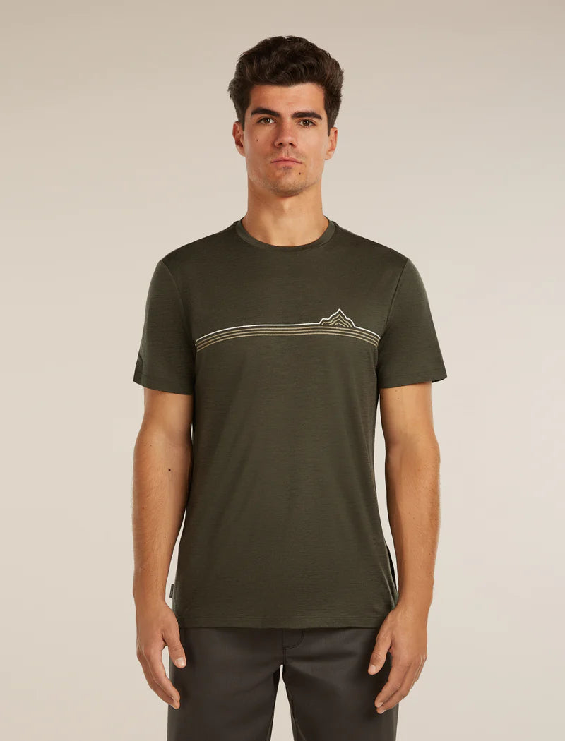 Merino 150 Tech Lite Short Sleeve Tee Range Stripes (Men's)