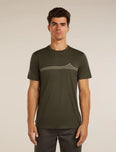 Merino 150 Tech Lite Short Sleeve Tee Range Stripes (Men's)