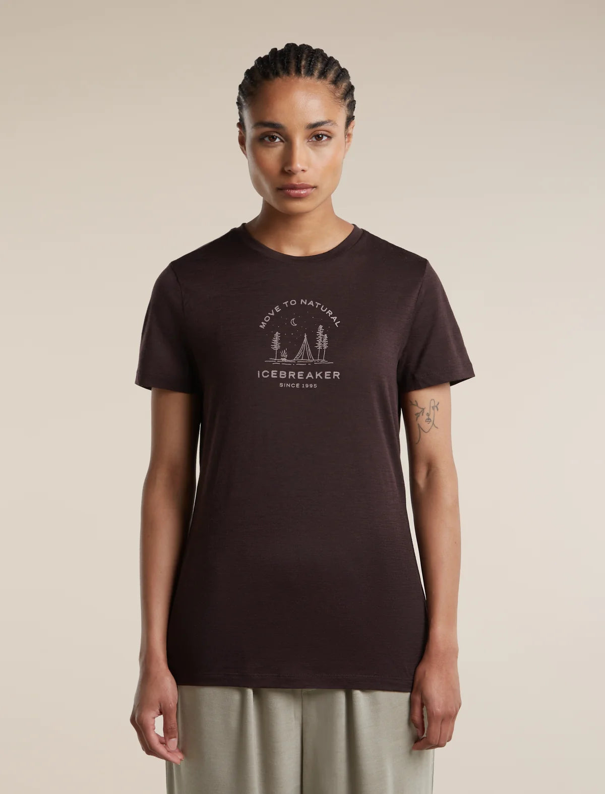 Merino 150 Tech Lite Short Sleeve Tee Peaceful Pass Sleeve (Women's) - IB0A57JN