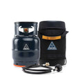 Gas Growler 5.0 Deluxe - 5 Lb Blue Steel Tank with Case & Adapter Hose