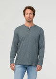 Midweight Slub Jersey Long Sleeve Henley (Men's)