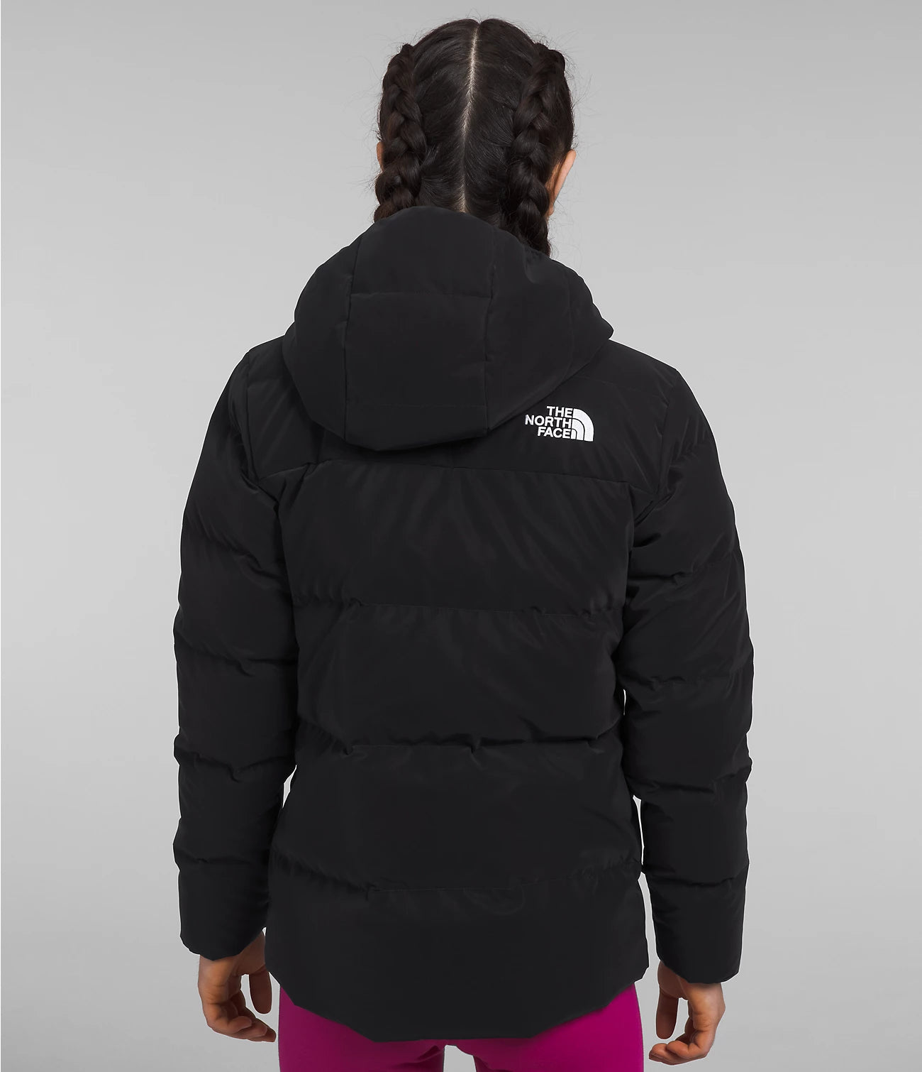 The North Face North Down Fleece Lined Hooded Jacket Pink Kids M
