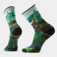Hike Targeted Cushion Trail Trekker Print Crew Socks - SW003032