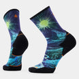 Trail Run Targeted Cushion Treeline Print Crew - SW003138
