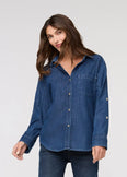 Performance Denim Lite Relaxed Button Down (Women's)