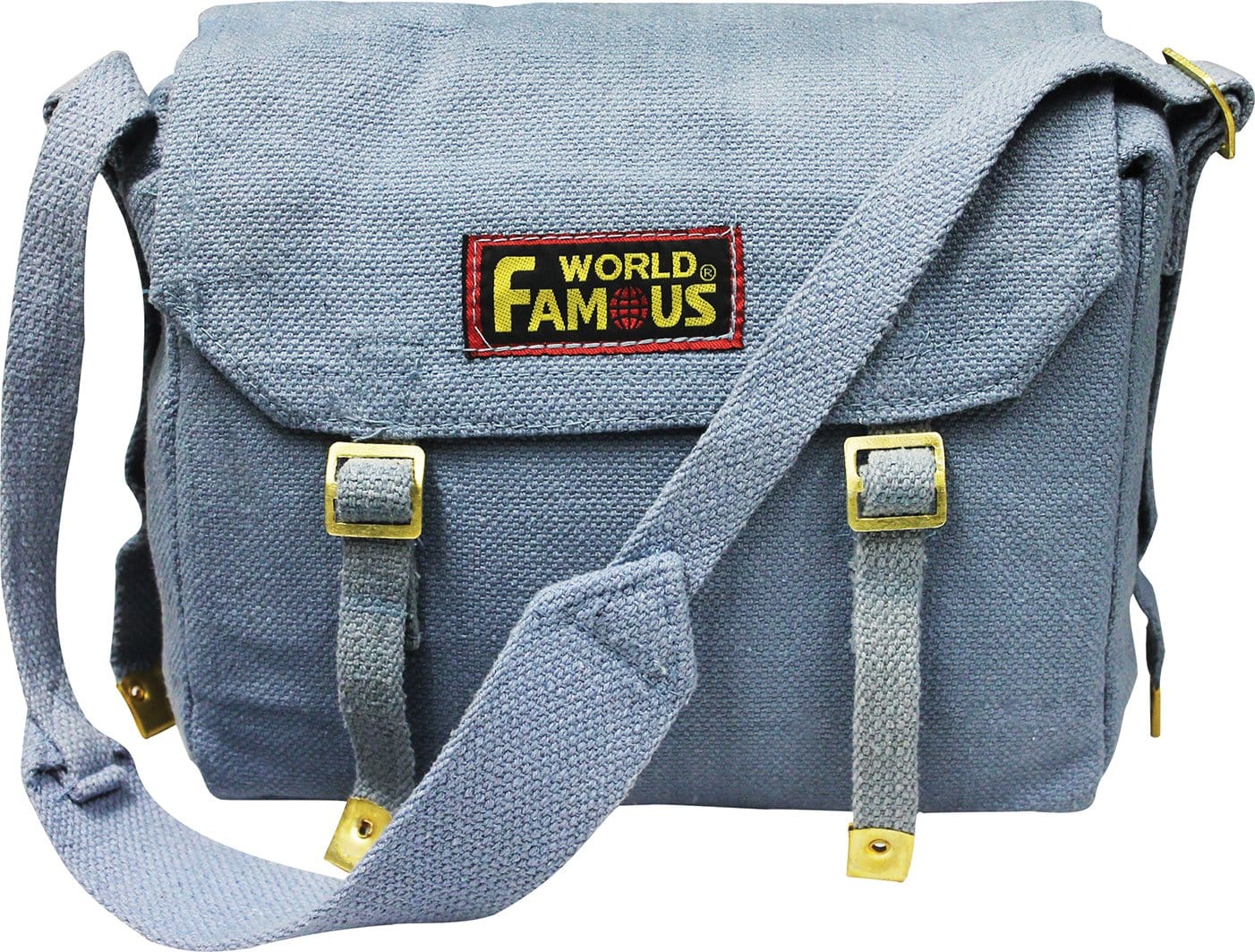 World Famous Web Haversack Bag OS BLUE