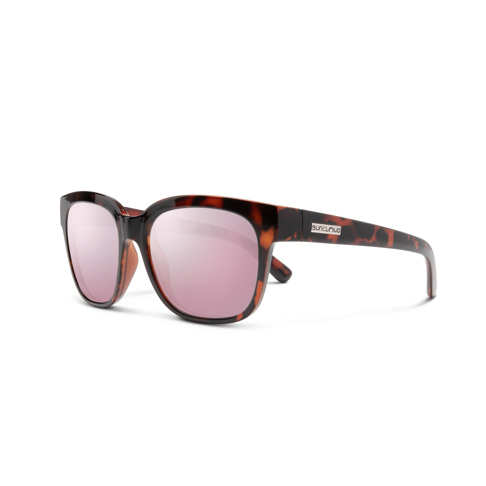 Suncloud Affect Tortoise Polarized Pink Gold Mirror Lens