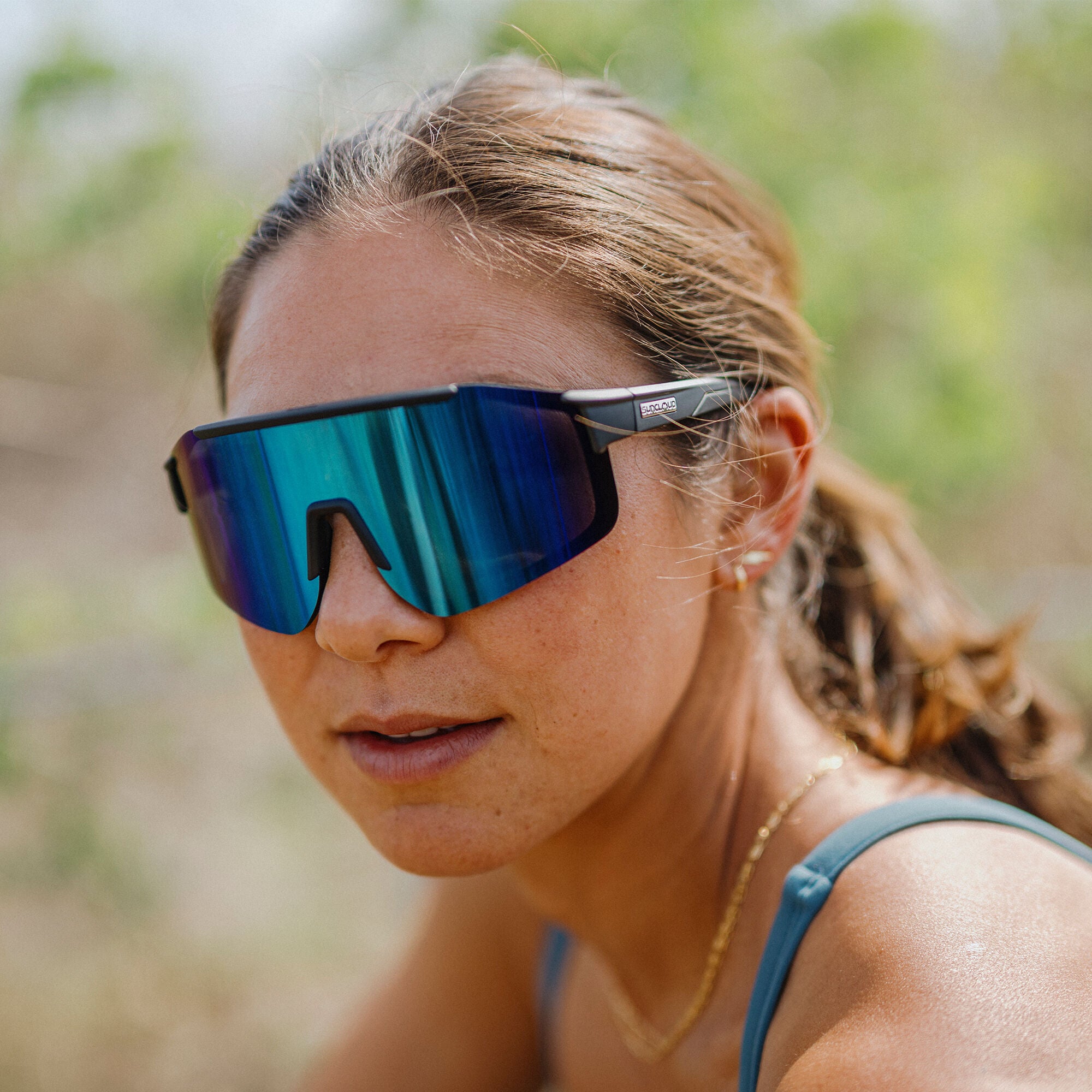 Suncloud - Domain - Matte Black + Polarized Blue Mirror Lens – The