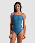 Light Drop Back One Piece Swimsuit - Abstract Tiles (Women's)