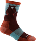 Bear Town Micro Crew Lightweight Hiking Sock (Women's) - D1970W