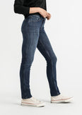 Performance Denim Mid Rise Slim Straight (Women's) - WFLS4515 - Past Season